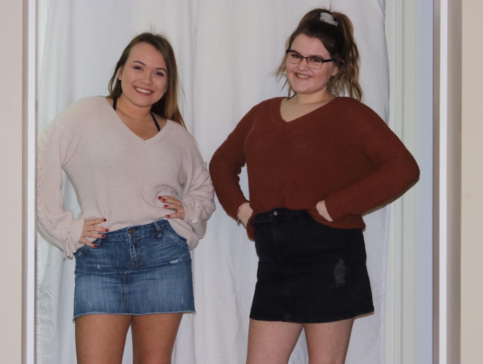 Skirts and Over-Sized Sweaters