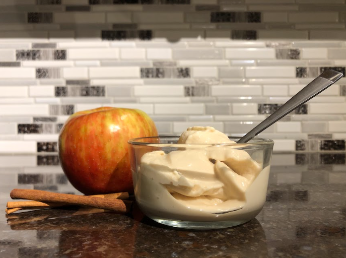 Apple Cider and Cinnamon No-Churn Ice Cream recipe