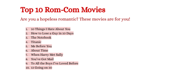 Top 10 Rom-Com Movies