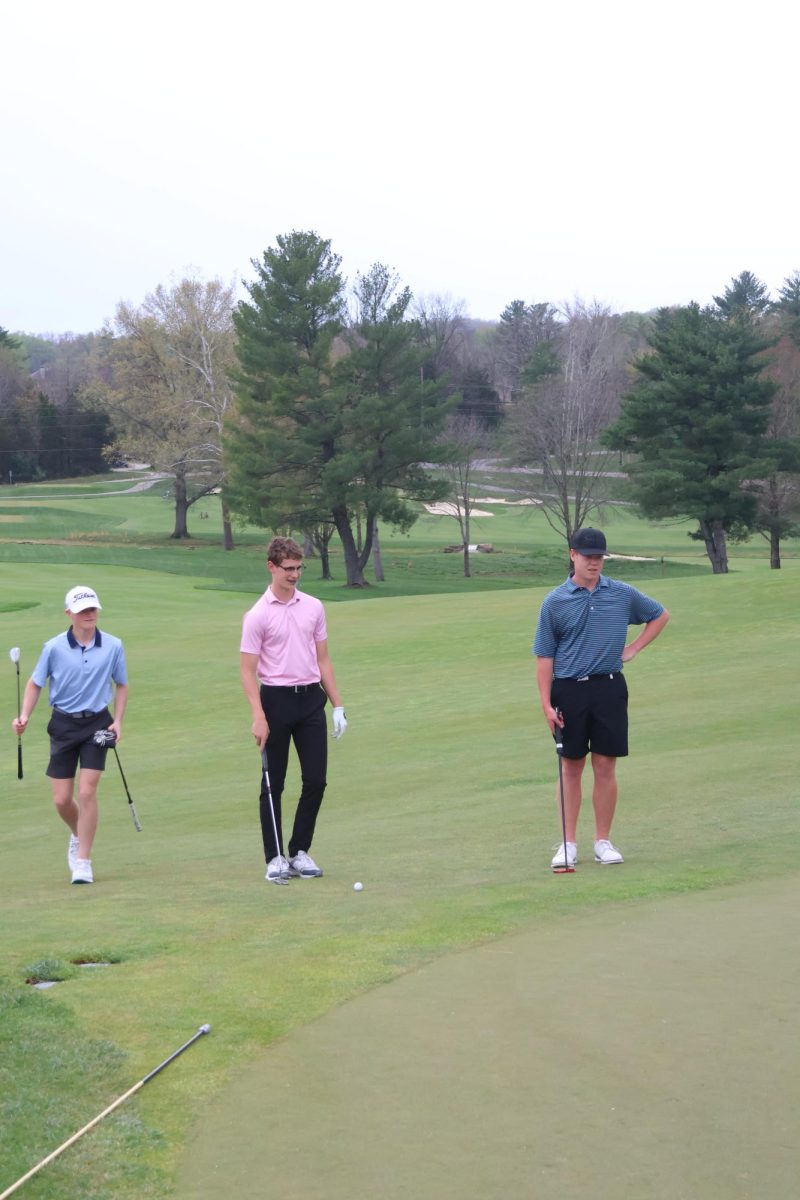 Columbus North Golf players playing at their home course. 